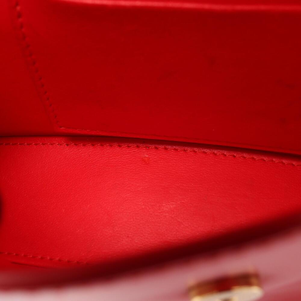Balenciaga Shoulder Leather Bag Red Hourglass - Picture 8 of 9